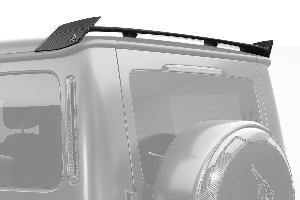สปอยเลอร์หลังคา Carbon Fiber ลาย Shark Style MERCEDES BENZ W465 G-Class ทรง TOPCAR INFERNO