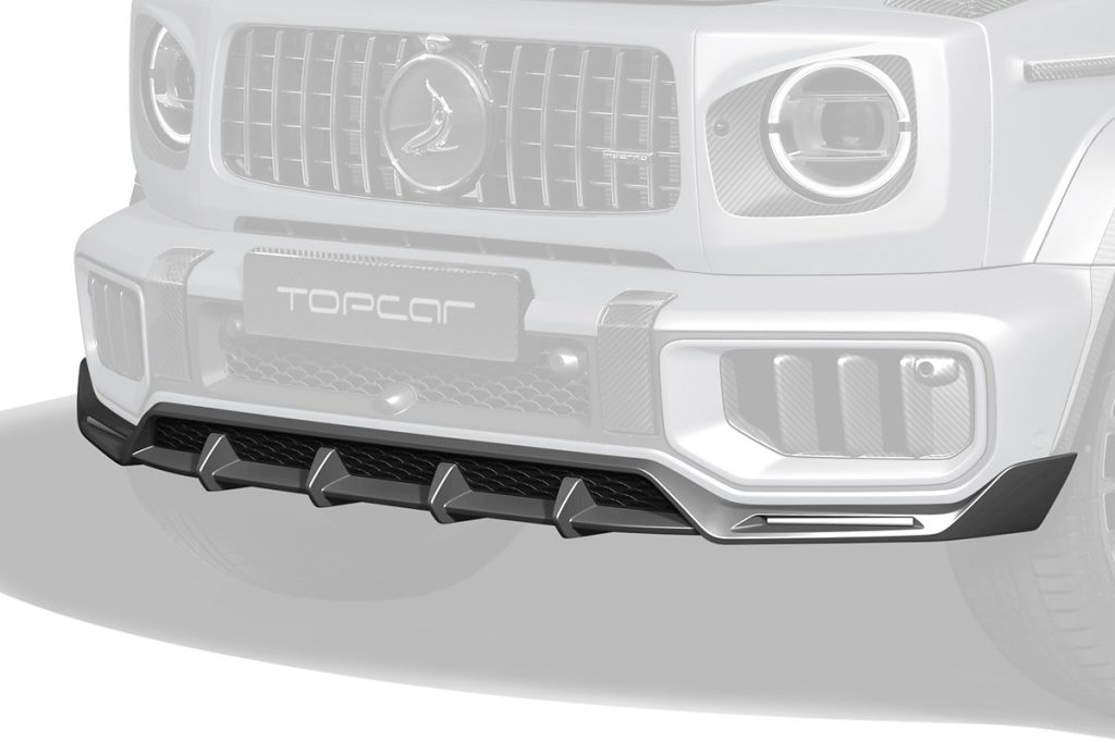 ลิ้นหน้า Carbon Fiber MERCEDES BENZ W465 G-Class แบบพ่นสี ทรง TOPCAR INFERNO Light Pack