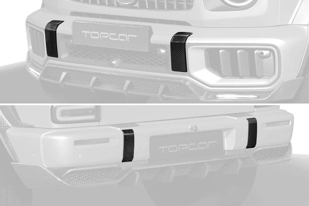 คิ้วแต่ง Carbon Fiber MERCEDES BENZ W465 G-Class ทรง TOPCAR INFERNO Light Pack 4 ชิ้น