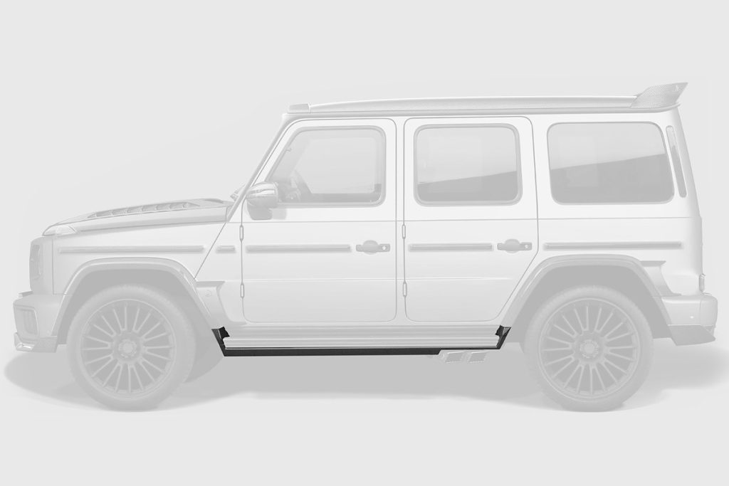 สเกิร์ตข้าง Carbon Fiber MERCEDES BENZ W465 G-Class ทรง TOPCAR INFERNO Light Pack 6 ชิ้น