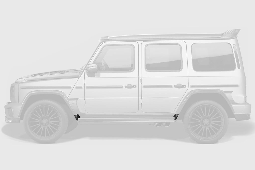 สเกิร์ตข้าง Carbon Fiber MERCEDES BENZ W465 G-Class ทรง TOPCAR INFERNO Light Pack 4 ชิ้น