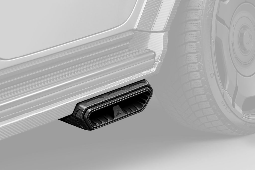 ปลายท่อ Carbon Fiber MERCEDES BENZ W465 G-Class ทรง TOPCAR INFERNO Light Pack 2 ชิ้น