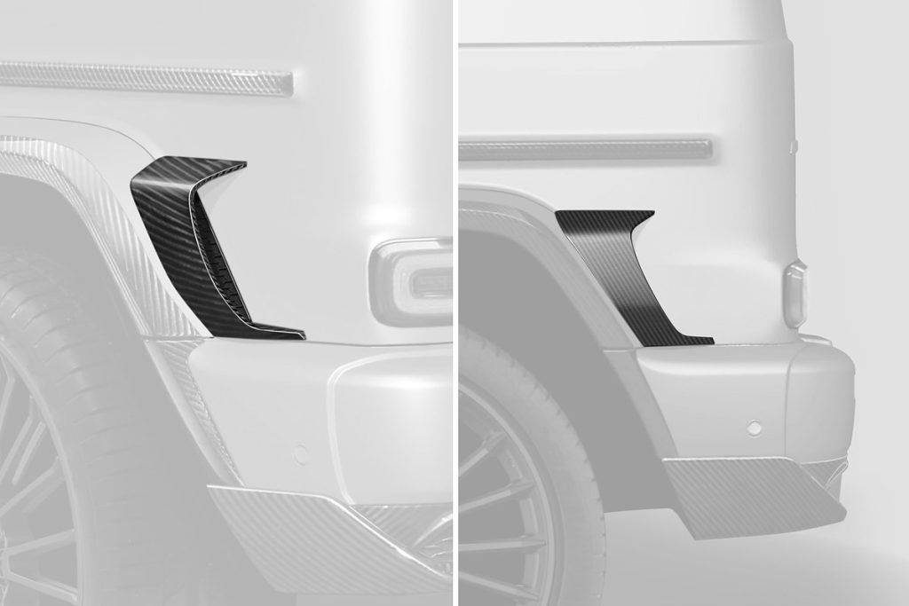 ตกแต่งภายนอก Carbon Fiber MERCEDES BENZ W465 G-Class ทรง TOPCAR INFERNO Light Pack 2 ชิ้น
