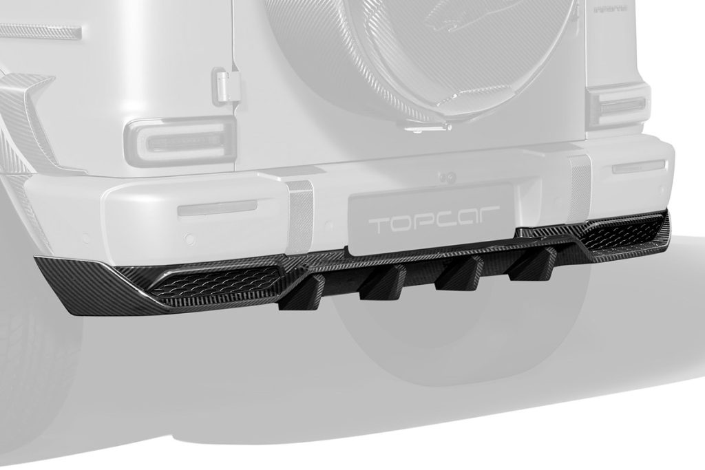 ดิฟฟิวเซอร์ท้าย Carbon Fiber MERCEDES BENZ W465 G-Class ทรง TOPCAR INFERNO Light Pack