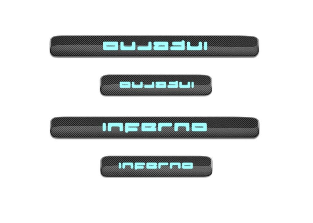 กาบบันได Carbon Fiber MERCEDES BENZ W465 G-Class ทรง TOPCAR INFERNO Light Pack 4 ชิ้น (2X2)