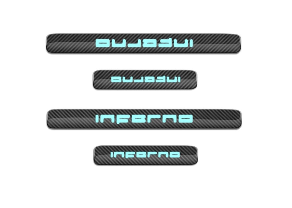 กาบบันได Carbon Fiber MERCEDES BENZ W465 G-Class ทรง TOPCAR INFERNO Light Pack 4 ชิ้น (4X4)