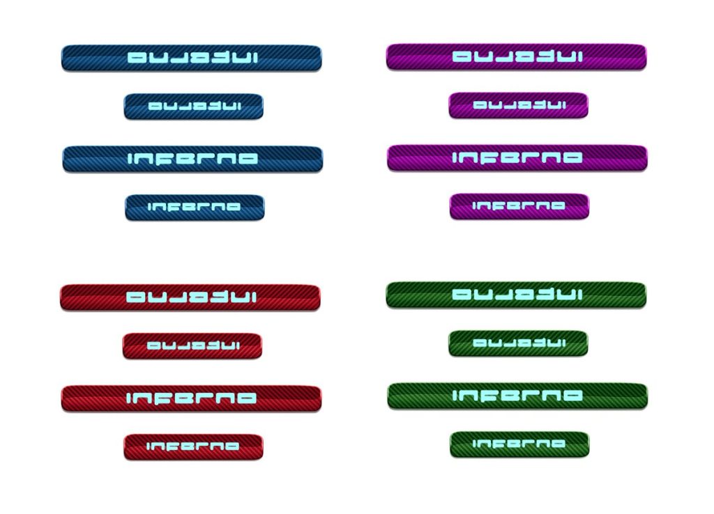 กาบบันได Carbon Fiber MERCEDES BENZ W465 G-Class ทรง TOPCAR INFERNO Light Pack 4 ชิ้น (Colored 4X4)