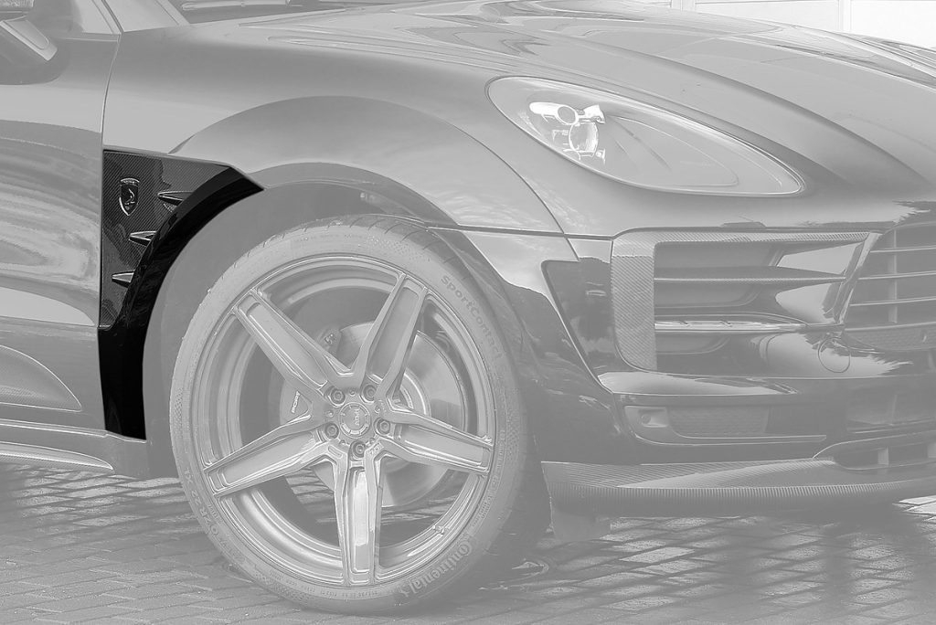แก้มข้างหน้า Carbon Fiber PORSCHE 95B Macan Facelift ทรง TOPCAR URSA 2 ชิ้น