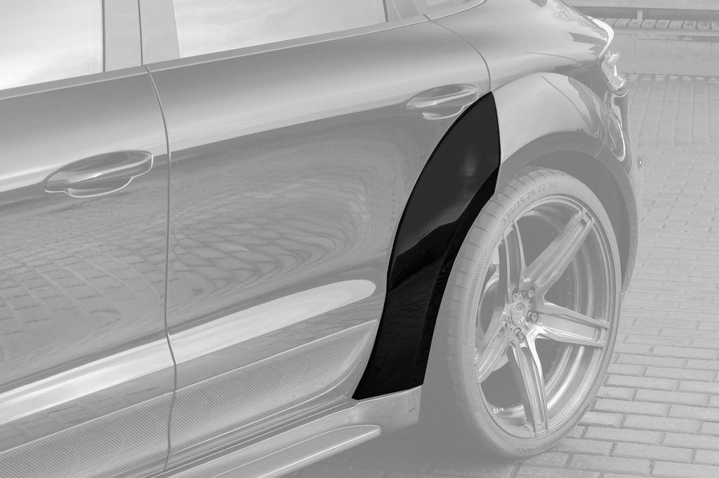 คิ้วประตู แผ่นปิด PORSCHE 95B Macan Facelift แบบพ่นสี ทรง TOPCAR URSA 2 ชิ้น