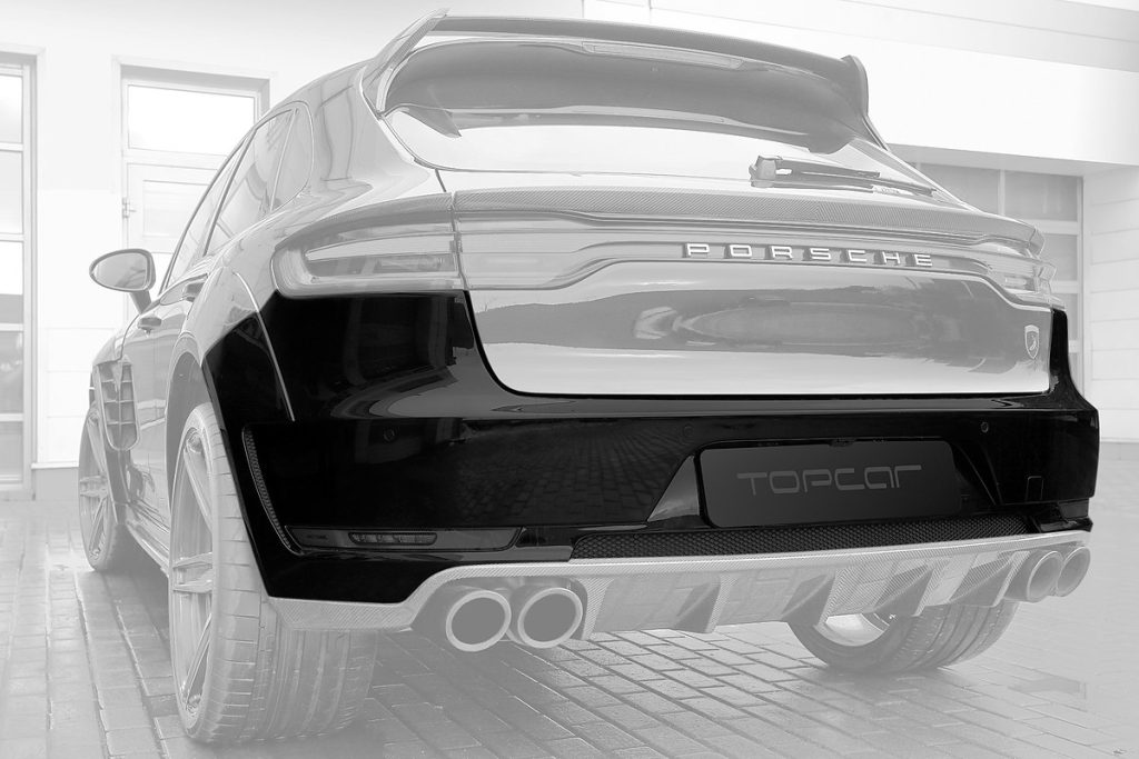 กันชนหลัง 95B Macan Facelift แบบพ่นสี ทรง TOPCAR URSA