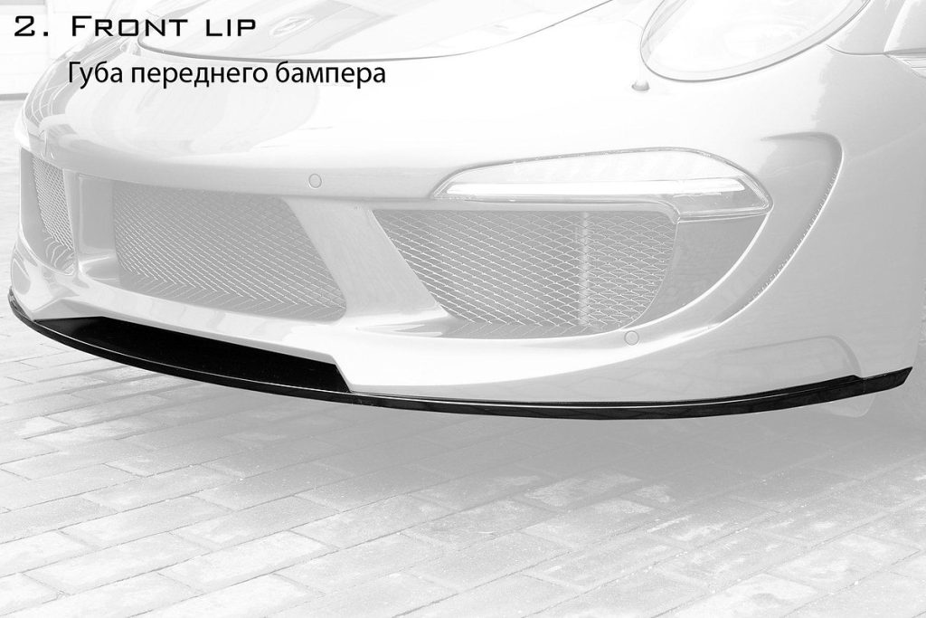 ลิ้นหน้า PORSCHE 991 911 Carrera ทรง TOPCAR Stinger