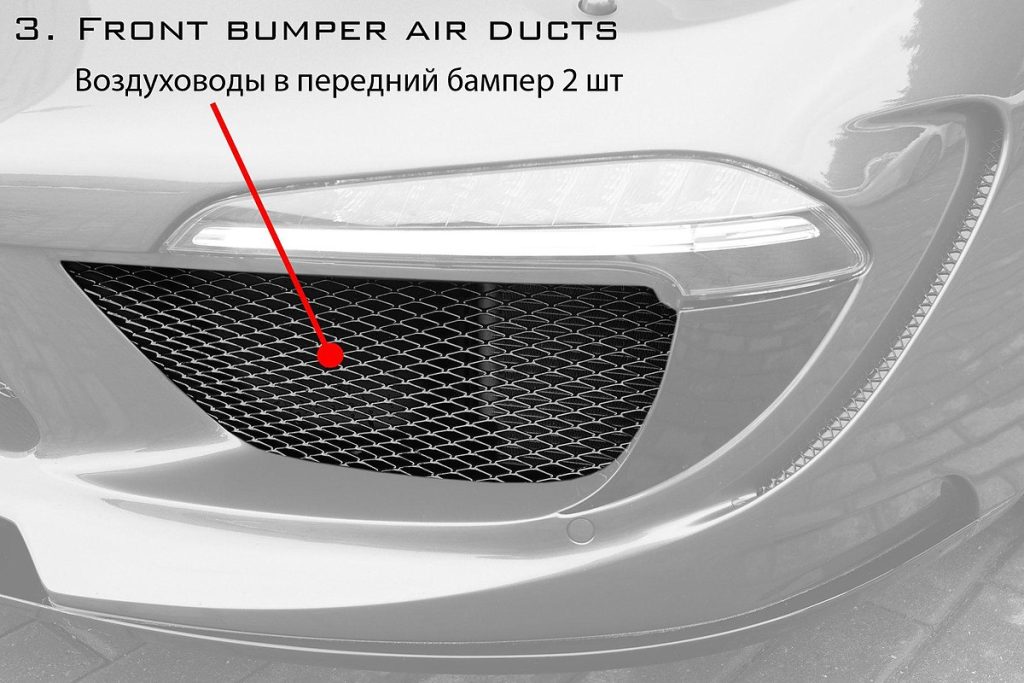 ช่องระบายอากาศ PORSCHE 991 911 Carrera ทรง TOPCAR Stinger