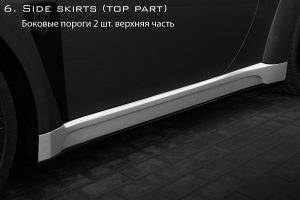 Side Skirts upper section PORSCHE 991 911 Carrera style TOPCAR Stinger
