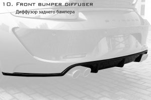 Rear Diffuser PORSCHE 991 911 Carrera style TOPCAR Stinger