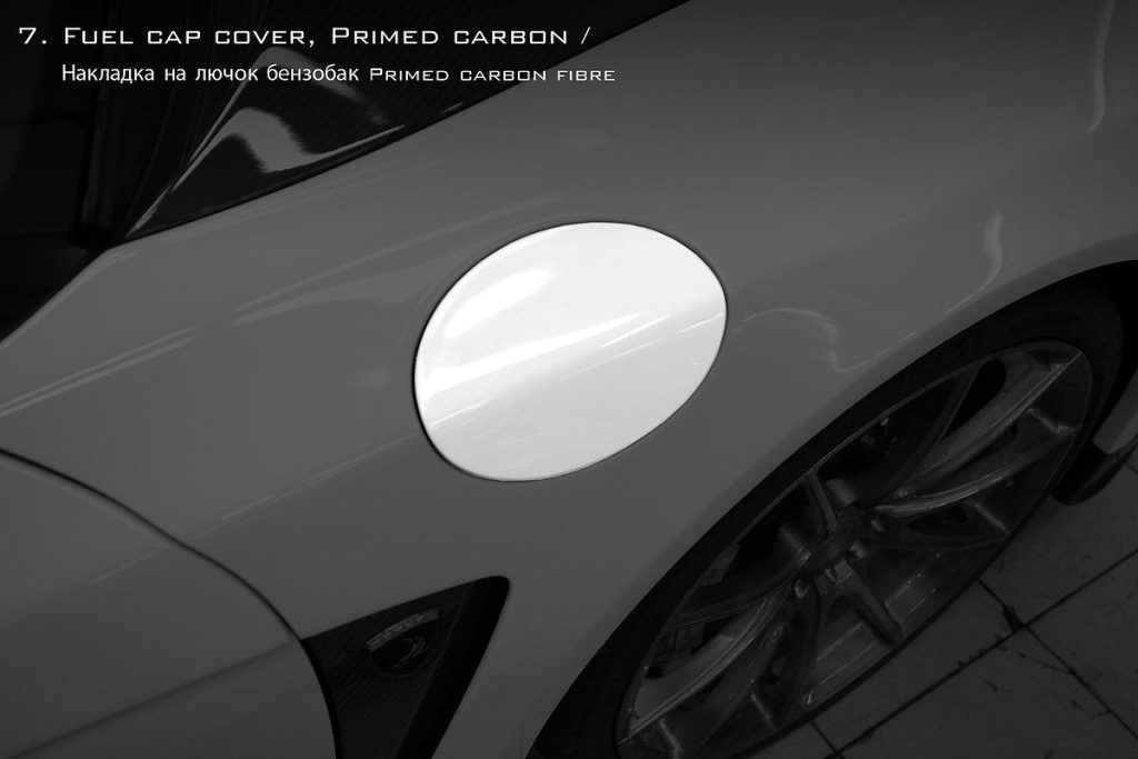 ฝาถังน้ำมัน Carbon Fiber PORSCHE 991 911 Carrera แบบพ่นสี ทรง TOPCAR Stinger GTR