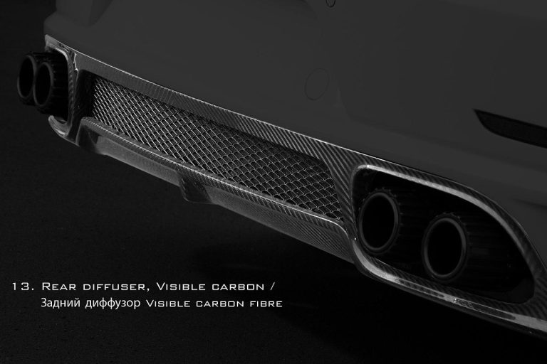 Rear Diffuser Carbon Fiber gloss carbon PORSCHE 991 911 Carrera style TOPCAR Stinger GTR