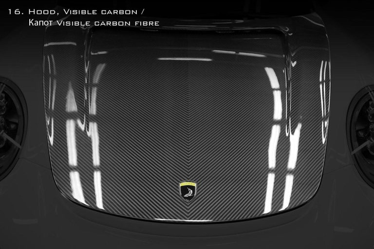 Front Hood Carbon Fiber gloss carbon PORSCHE 991 911 Carrera style TOPCAR Stinger GTR