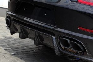 Rear Diffuser Carbon Fiber gloss carbon PORSCHE 991 911 Carrera style TOPCAR Stinger GTR(Rs)