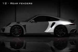 后翼子板 Carbon Fiber PORSCHE 991.2 911 Carrera 喷漆版款式 TOPCAR Stinger GTR gen.2 2 件