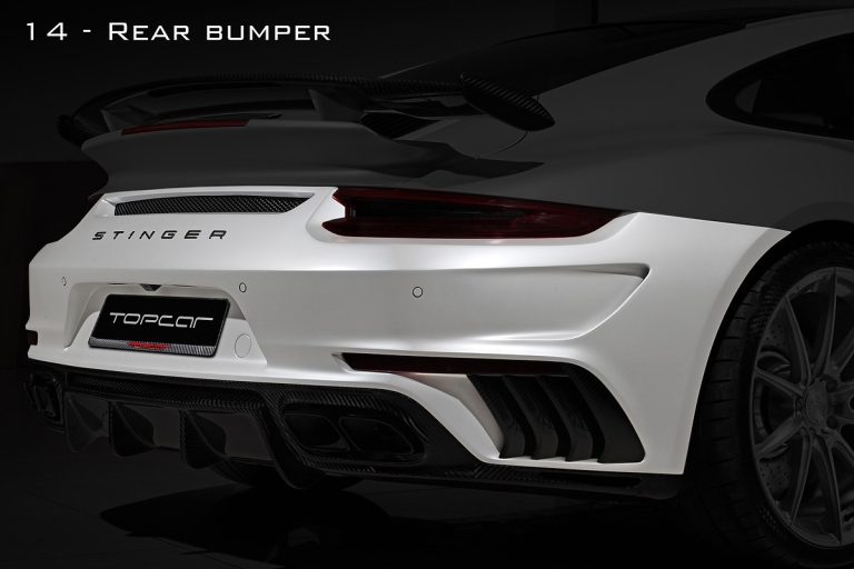后保险杠 Carbon Fiber PORSCHE 991.2 911 Carrera 喷漆版款式 TOPCAR Stinger GTR gen.2