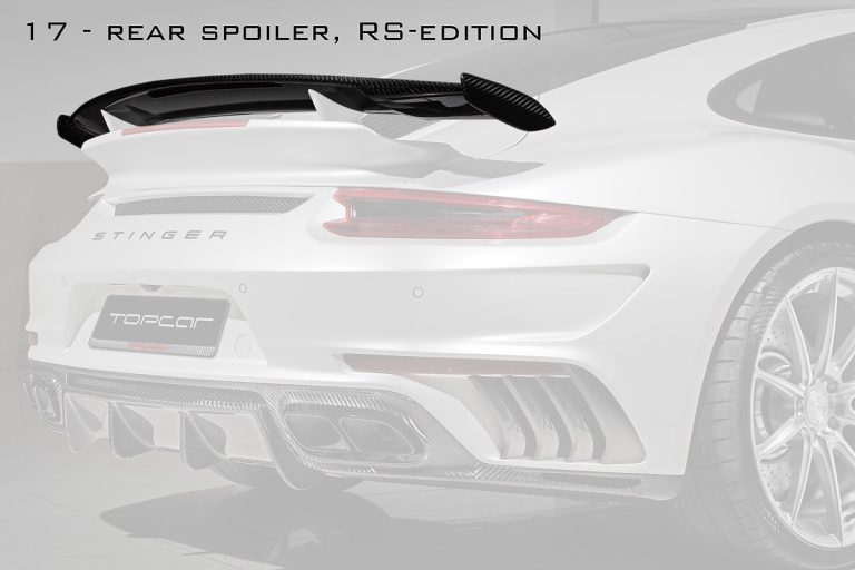 Rear Spoiler Carbon Fiber PORSCHE 991.2 911 Carrera style TOPCAR Stinger GTR gen.2