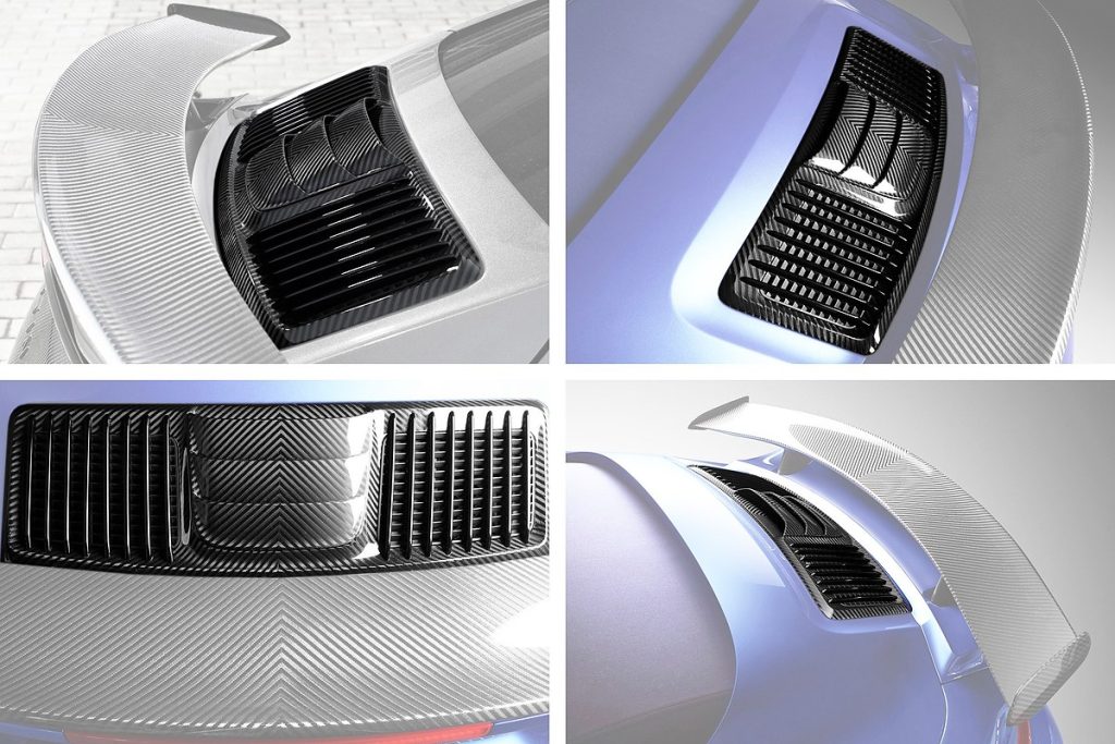 ช่องระบายอากาศ Carbon Fiber PORSCHE 991.2 911 Carrera ทรง TOPCAR Stinger GTR gen.2