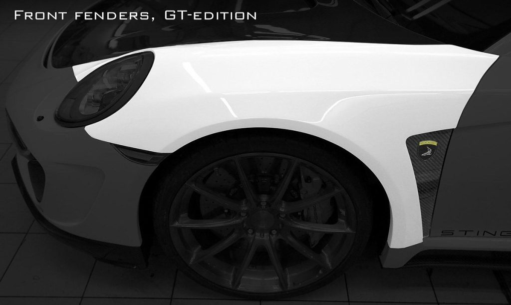 แก้มข้างหน้า Carbon Fiber PORSCHE 991.2 911 Carrera แบบพ่นสี ทรง TOPCAR Stinger GTR gen.2 2 ชิ้น (Option Gt-Edition)