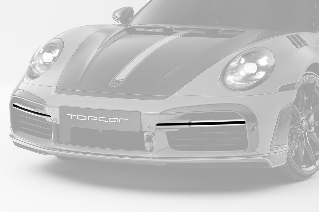 ไฟ Carbon Fiber ชิ้นเสริม 992 911 Cabriolet ทรง TOPCAR Stinger GTR Carbon Edition 2 ชิ้น
