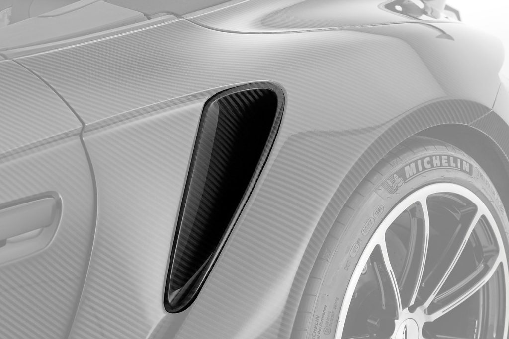 ช่องระบายอากาศ Carbon Fiber PORSCHE 992 911 Cabriolet ทรง TOPCAR Stinger GTR Carbon Edition 2 ชิ้น (Intakes)
