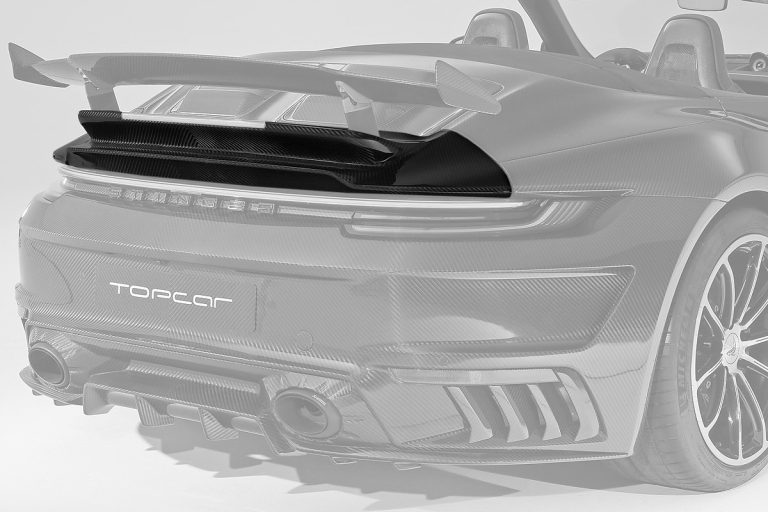 Rear Spoiler Carbon Fiber PORSCHE 992 911 Cabriolet style TOPCAR Stinger GTR Carbon Edition(Podium)