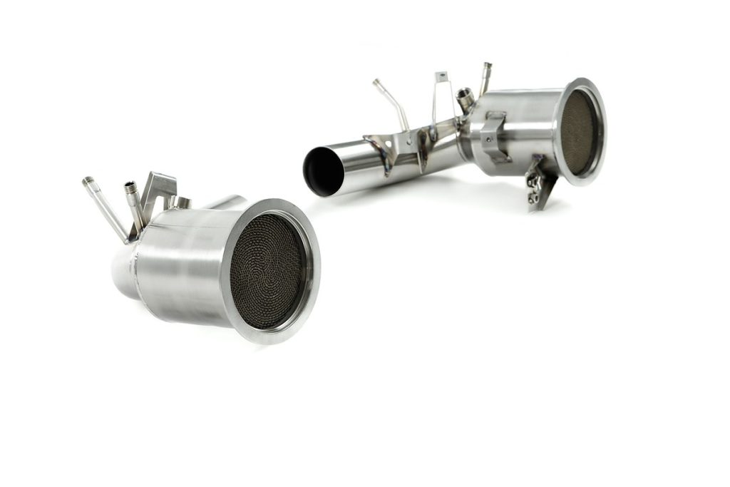 ท่อไอเสีย Kline สำหรับ 992 911 Cabriolet 2 ชิ้น (Cell Hjs Cat)