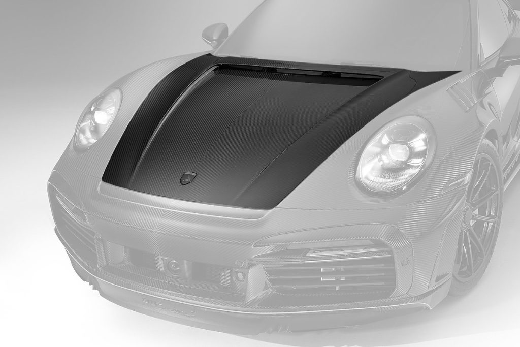 ฝากระโปรงหน้า Carbon Fiber 992 911 Turbo S ทรง TOPCAR Light Pack