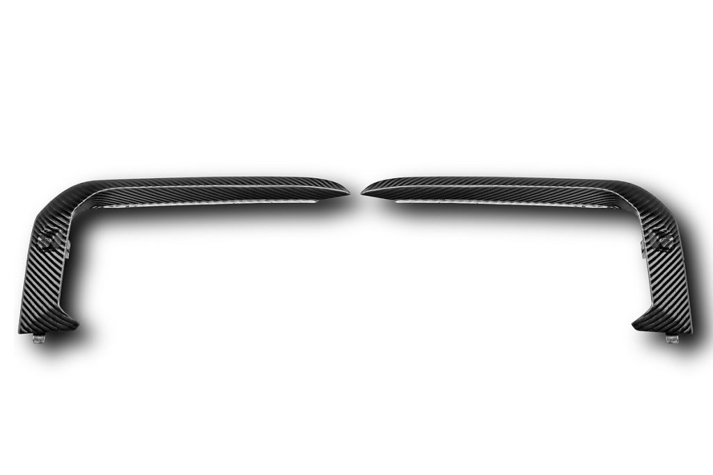 กันชนหน้า Carbon Fiber ชิ้นเสริม 992 911 Turbo S ทรง TOPCAR Light Pack 2 ชิ้น