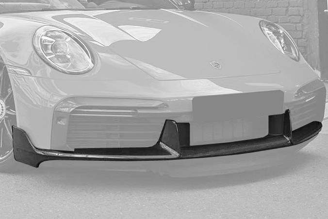 ลิ้นหน้า Carbon Fiber PORSCHE 992 911 Turbo S ทรง TOPCAR Light Pack (Sport Pack)