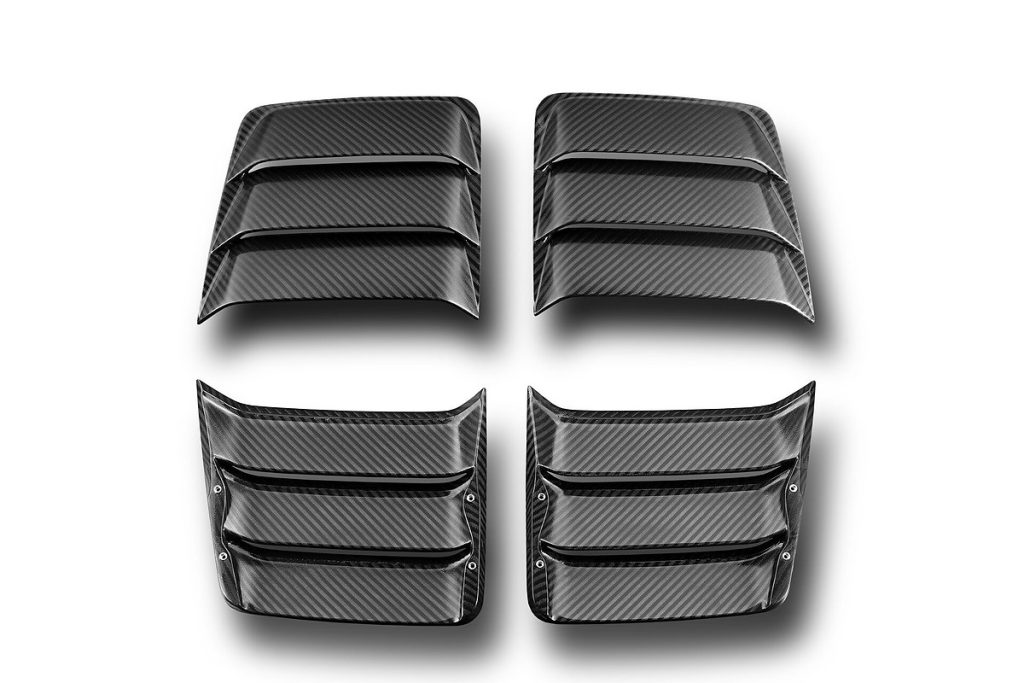 ช่องระบายอากาศ Carbon Fiber PORSCHE 992 911 Turbo S ทรง TOPCAR Light Pack