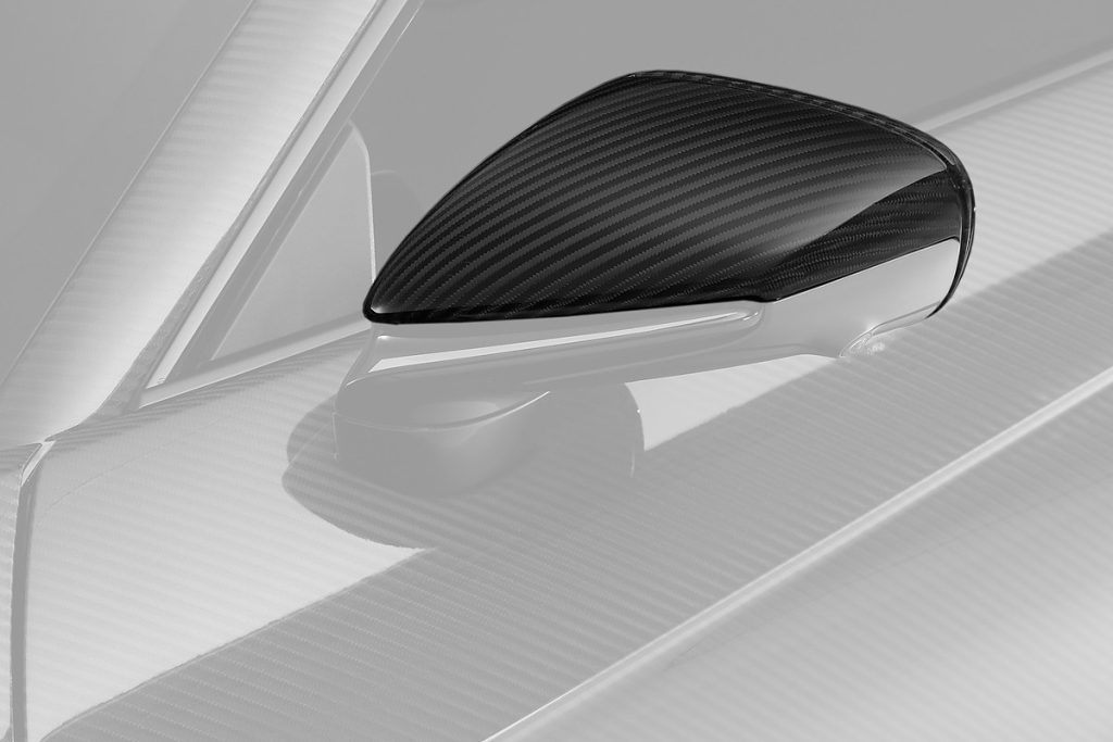 กระจกมองข้าง Carbon Fiber PORSCHE 992 911 Turbo S ทรง TOPCAR Light Pack