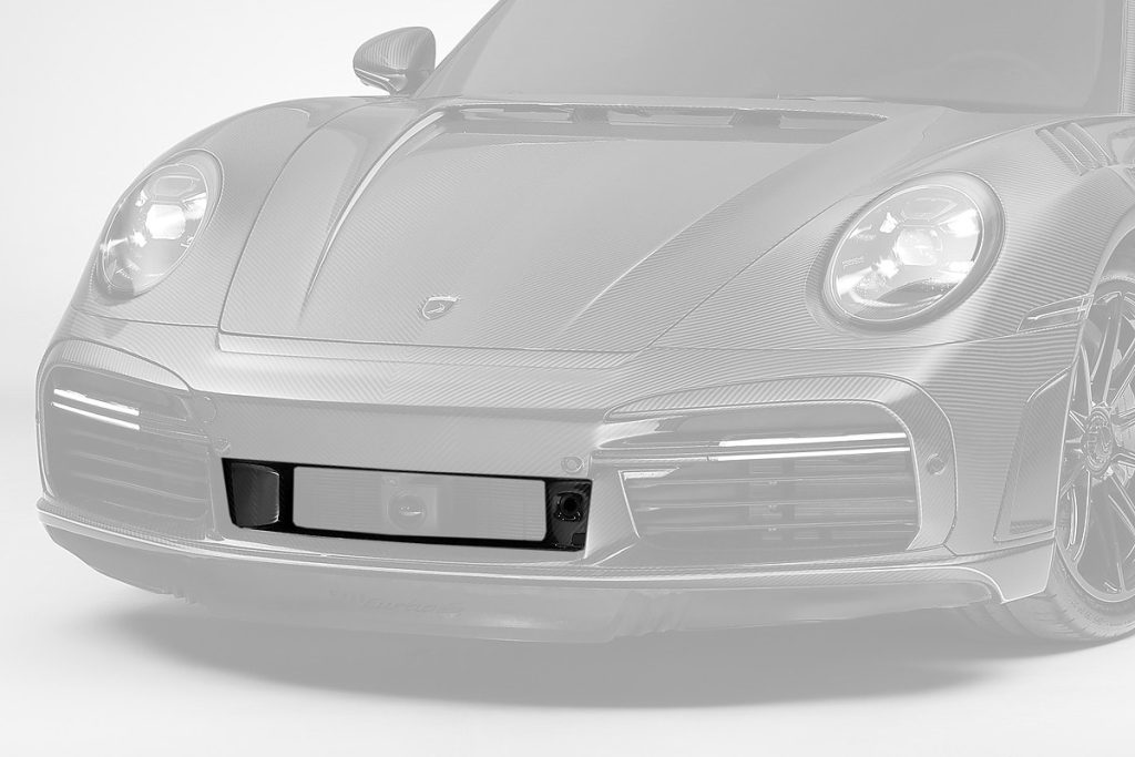 ช่องระบายอากาศ Carbon Fiber ตัวกลาง PORSCHE 992 911 Carrera ทรง TOPCAR Stinger GTR Carbon Edition