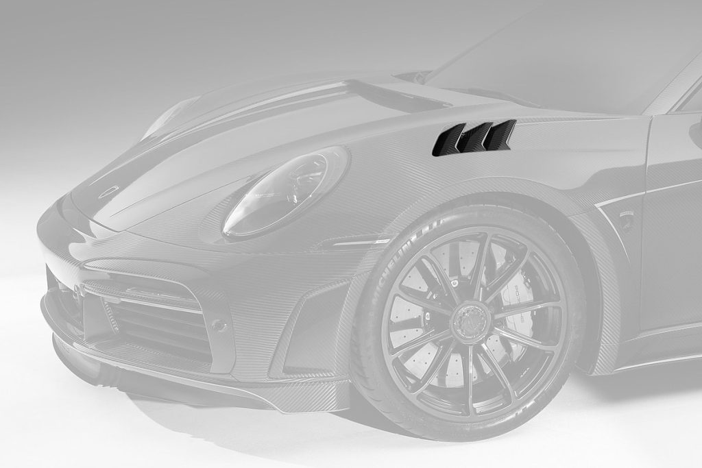 ช่องระบายอากาศ Carbon Fiber PORSCHE 992 911 Carrera ทรง TOPCAR Stinger GTR Carbon Edition 2 ชิ้น (Ducts)