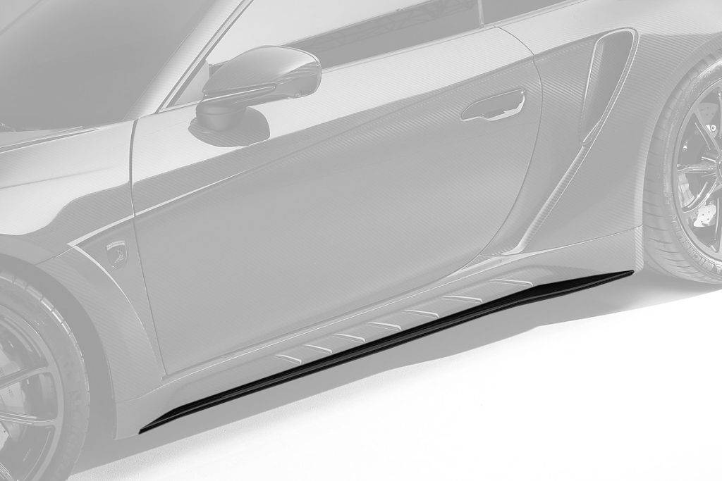 สเกิร์ตข้าง Carbon Fiber ส่วนล่าง 992 911 Carrera ทรง TOPCAR Stinger GTR Carbon Edition 2 ชิ้น