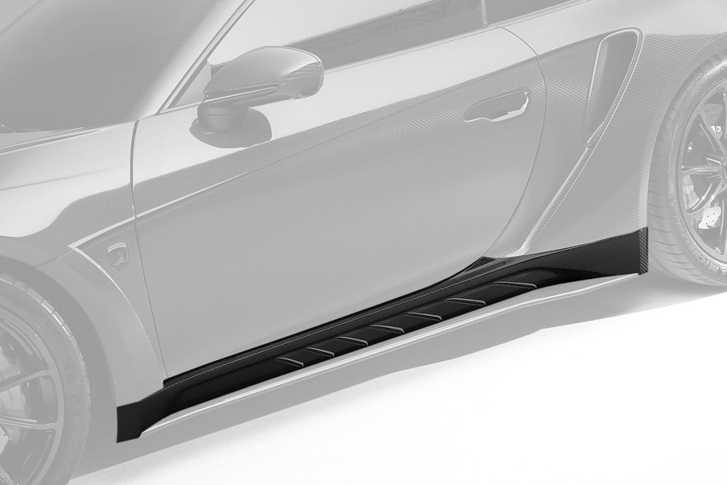 สเกิร์ตข้าง Carbon Fiber 992 911 Carrera ทรง TOPCAR Stinger GTR Carbon Edition 2 ชิ้น