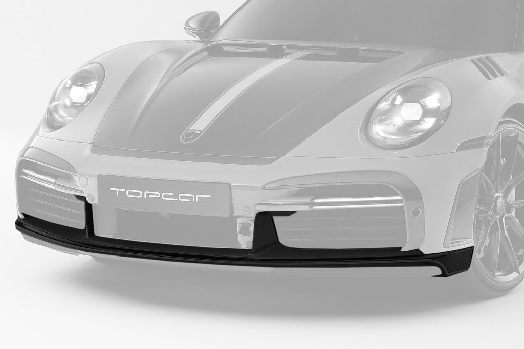 ลิ้นหน้า Carbon Fiber PORSCHE 992 911 Carrera ทรง TOPCAR Stinger GTR 3.0