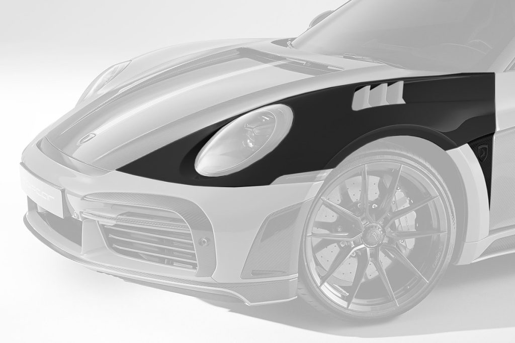 แก้มข้างหน้า Carbon Fiber 992 911 Carrera แบบพ่นสี ทรง TOPCAR Stinger GTR 3.0 2 ชิ้น (Fenders 2Pcs)