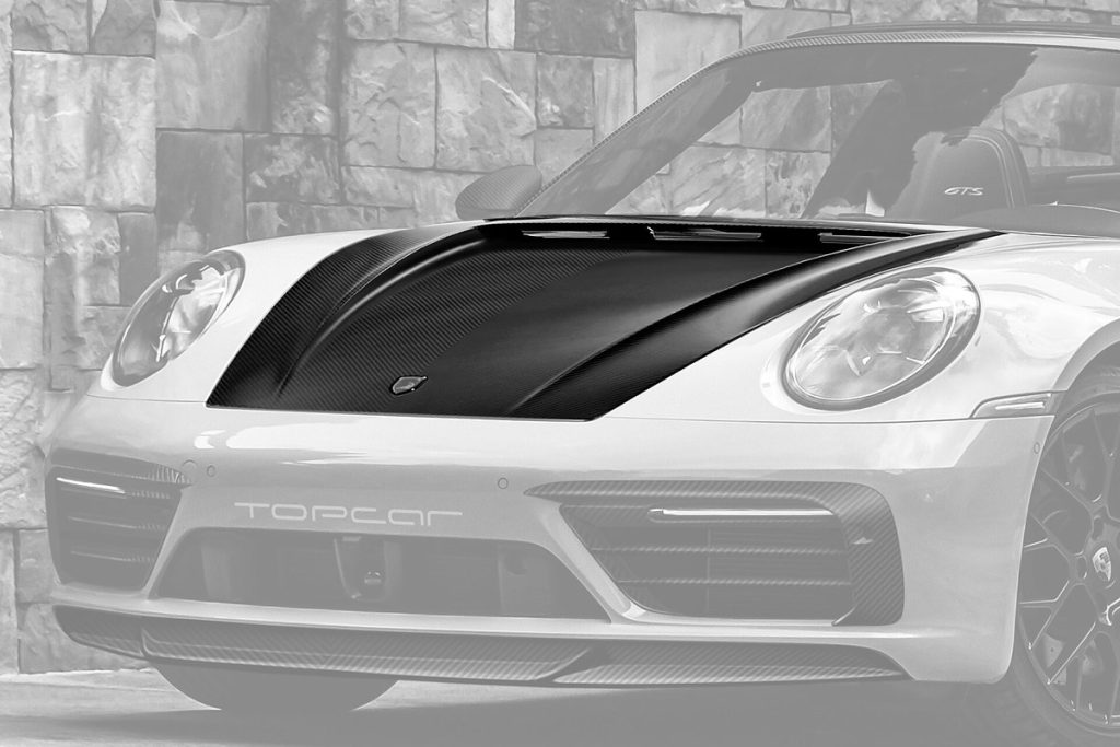 ฝากระโปรงหน้า Carbon Fiber 992 911 Carrera ทรง TOPCAR Stinger Light Pack