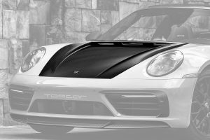 Front Hood Carbon Fiber PORSCHE 992 911 Carrera style TOPCAR Stinger Light Pack