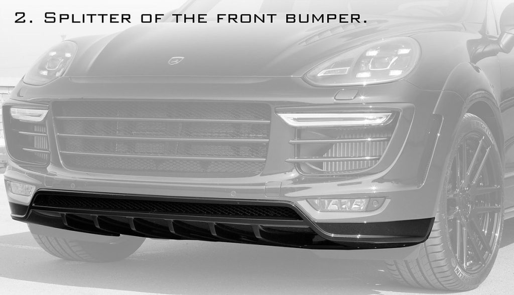 ลิ้นหน้า PORSCHE 958.2 Cayenne ทรง TOPCAR GT