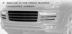 前格栅 Carbon Fiber PORSCHE 958.2 Cayenne 款式 TOPCAR GT