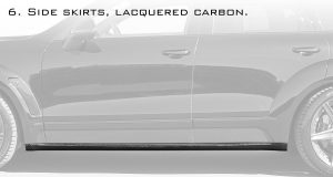 Side Skirts Carbon Fiber PORSCHE 958.2 Cayenne style TOPCAR GT