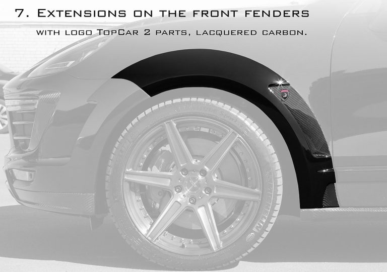 ซุ้มล้อโป่งหน้า Carbon Fiber Porsche 958.2 Cayenne TOPCAR GT (ยืนยันจำนวน)