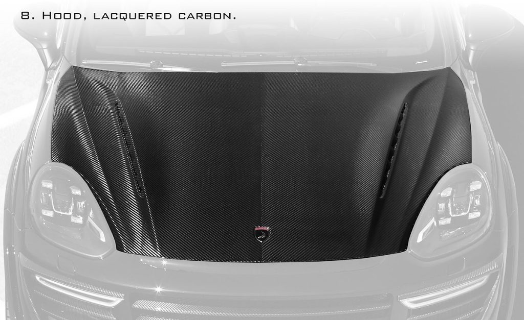ฝากระโปรงหน้า Carbon Fiber 958.2 Cayenne ทรง TOPCAR GT