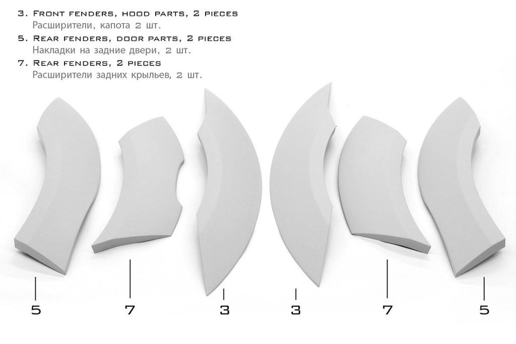 ฝากระโปรงหน้า 95B Macan ทรง TOPCAR URSA 2 ชิ้น